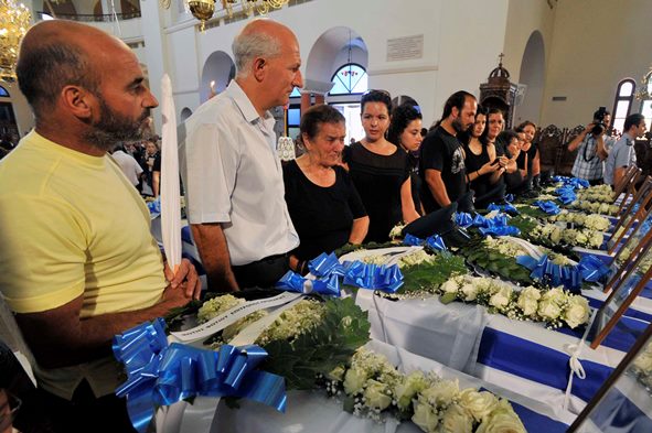 Κηδεία Μ. Χατζηκωσταντή, Α. Χριστοδούλου & Α. Πηλείδη 15-7-2015