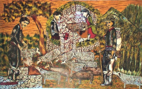 Βοσκός στον λάκκον ποτίζει πρόβατα - Μιχαήλ Χρ. Κκάσιαλος